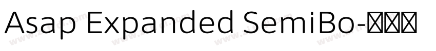 Asap Expanded SemiBo字体转换